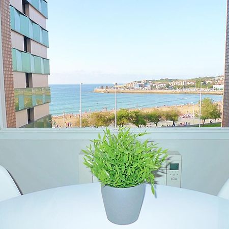 Apartamento San Lorenzo Playa. Vistas Al Mar. Gijon Bagian luar foto
